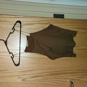 brown spaghetti tank